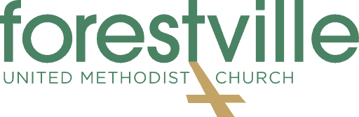 Logo of Forestville UMC. Website client of Raven Rock Agency.